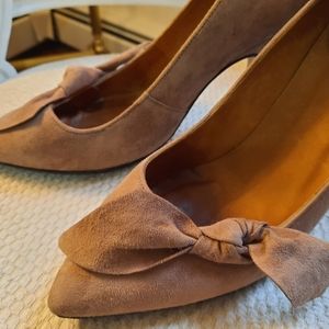 Isabel marant 37 bow taupe heels